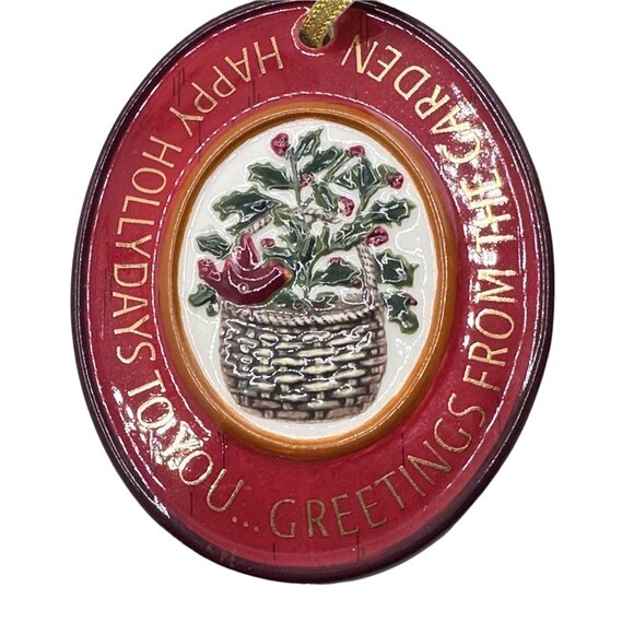 Kathy Killip Christmas Demdaco Ornament Folk Heart Vintage 2004 - Picture 2 of 6